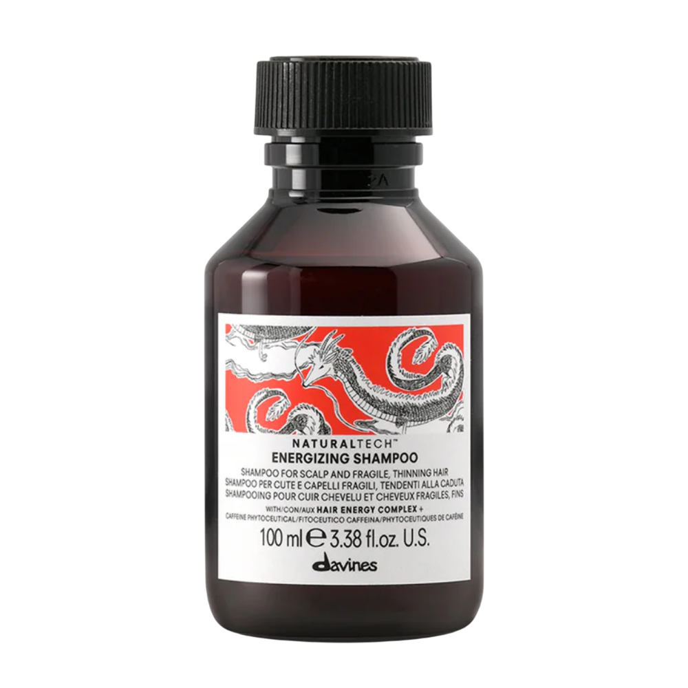 DAVINES Energizing Shampoo 100ml - Енергетичний шампунь для ослабленої шкіри голови та волосся, схильного до випадіння